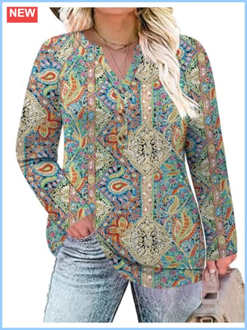 Plus Size Womens Raglan Long Sleeve V Neck Tunic Top Loose Fit